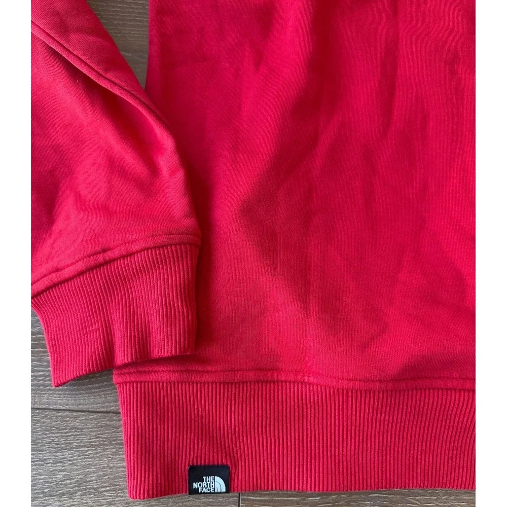 The North Face Box Logo Hoodie Red Men's XL‎ Pullover Sweatshirt NWT